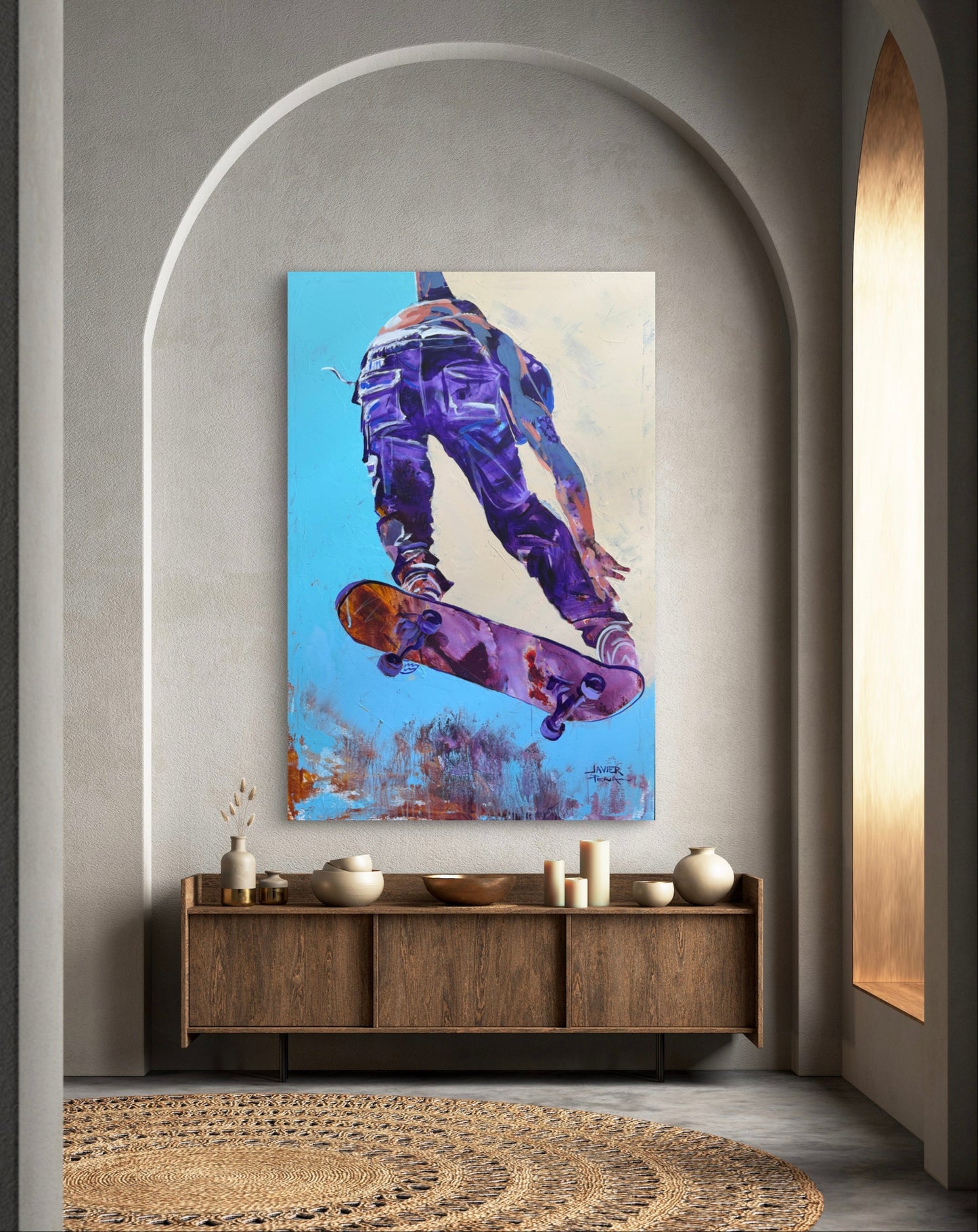 acrylic on canvas hand painted by the artist Javier Peña